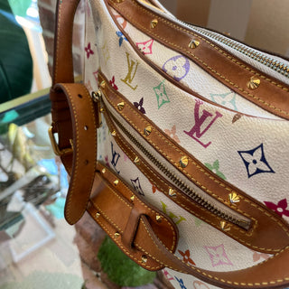 LOUIS VUITTON Boulogne White Monogram Multicolore Shoulder Bag