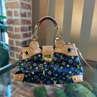 LOUIS VUITTON Ursula Black Multicolor Shoulder Bag