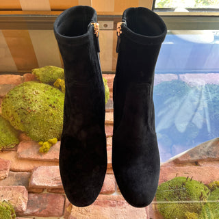 VALENTINO Black Suede Rockstud Boots SZ 37.5 (US 7.5)