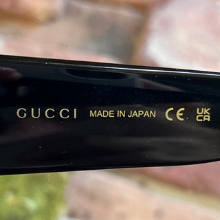 GUCCI GG142SAN Black Acetate Square Sunnies