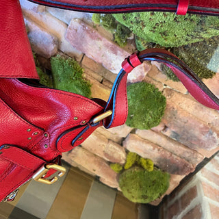 CHLOE Paddington Vermillion Leather Hobo