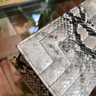 JIMMY CHOO Avenue Mini Snake Embossed Shoulder Bag