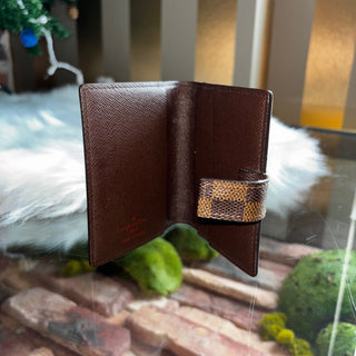 LOUIS VUITTON Vintage Damier Ebene French Bifold Wallet