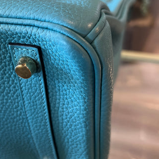 HERMES Bleu Paon Togo Birkin 30