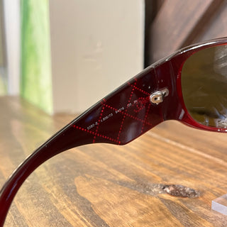 CHANEL 5080-B Red Swarovski Crystal Oversized Sunglasses