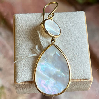 IPPOLITA White Mother of Pearl 18K Gold Teardrop Earrings