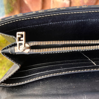 FENDI FF Zucca Canvas Wallet