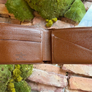 LOUIS VUITTON Mens LV Monogram Brown Coated Canvas Bifold Wallet