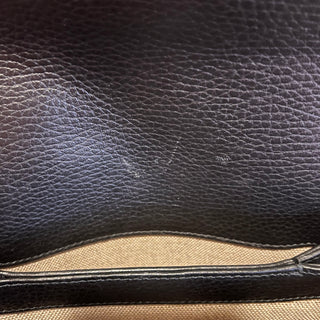 GUCCI Dollar Black Calfskin Interlocking G Crossbody Bag