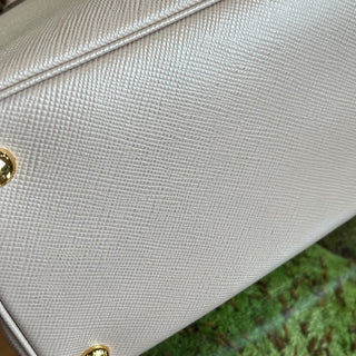 PRADA Double Medium Pink Saffiano Leather Tote