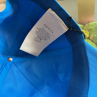 GUCCI Blue Cotton California Sequin Embellished Hat SZM/58CM