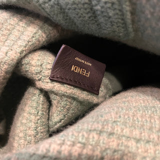 FENDI Shopper Cashmere FF Knit Tote