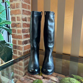 VERSACE Medusa '95 Round Toe Knee-High Boots 40