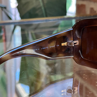 CHANEL 5076 Brown Frame CC Mother-of-Pearl Sunglasses