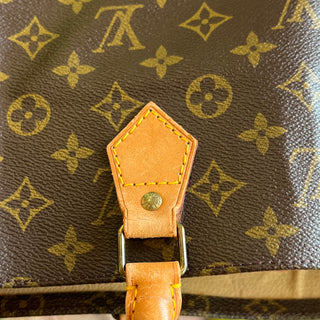 LOUIS VUITTON Sac Plat Brown Monogram Canvas Tote Bag