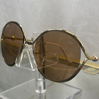 CARTIER A31E35AF Gold Metal Sunglasses