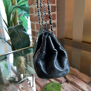 CHANEL Rock and Chic Accordion Black Lambskin Shoulder Bag