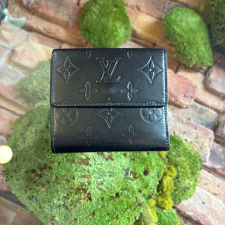 LOUIS VUITTON LV Monogram Leather Elise Wallet