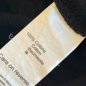 MOSCHINO Black/White Cotton Underbear Teddy Logo Taped Sweater Dress SZ XXS