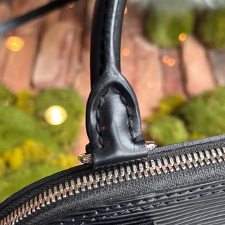 LOUIS VUITTON Alma BB Black Epi Leather Top Handle