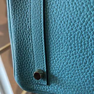 HERMES Bleu Paon Togo Birkin 30