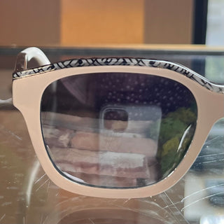 FENDI FE40077I 25C Black White FF Acetate Square Sunglasses
