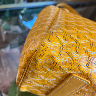 GOYARD Mustard Goyardine Coated Canvas and Leather Rouette PM Shoulder Bag