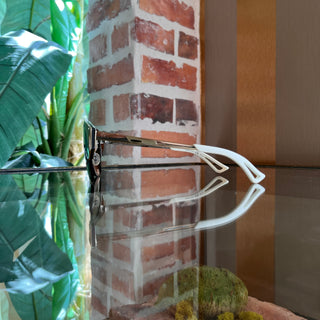 DIOR I206J Gold Toned Metal Top Cat Eye Sunglasses