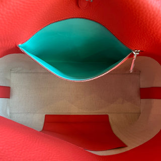 TIFFANY & CO. Return to Tiffany Heart Red Leather Tote Bag