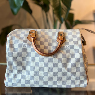 LOUIS VUITTON Speedy 35 Damier Azur