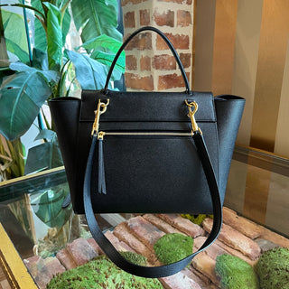 CELINE Belt Bag Mini Black Leather Tote