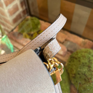 CHLOE Faye Beige Suede Shoulder Bag