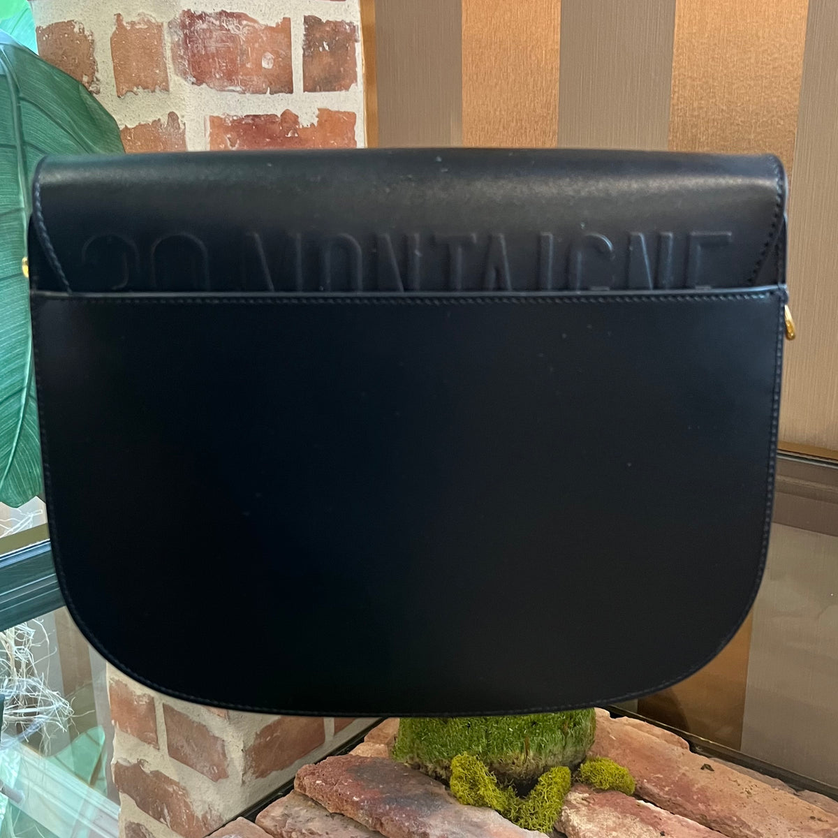 Dior Black Calfskin Box Bobby Bag
