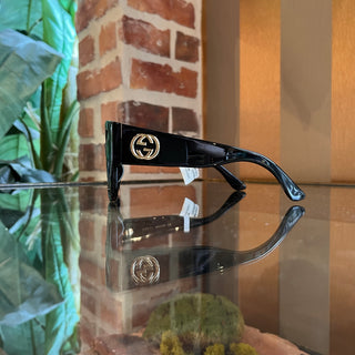 GUCCI GG014SA 001 Black Acetate Square Eye Sunnies