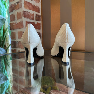 VERSACE Cream St Ayers Python Medusa Pumps SZ 36 (US 6)