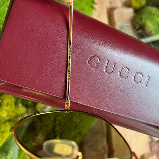 GUCCI GG1481S Gold-Tone Metal Aviator Sunglasses