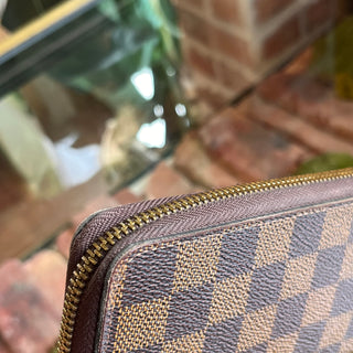 LOUIS VUITTON Clemence Damier Ebene Canvas Wallet