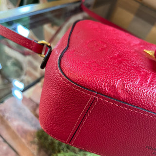 LOUIS VUITTON Saintonge Red Empriente Leather Crossbody