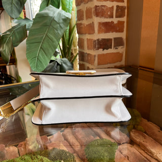 VALENTINO GARAVANI VSling Small White Smooth Calfskin Shoulder Bag