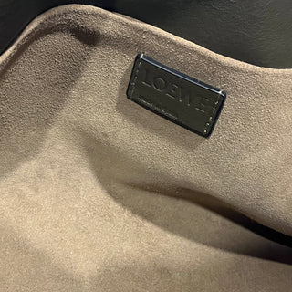 LOEWE Flamenco Medium Khaki Nappa Calfskin Leather Crossbody