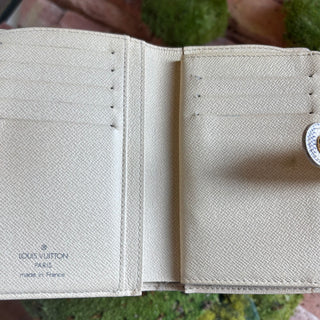 LOUIS VUITTON Damier Azur French Wallet