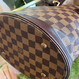 LOUIS VUITTON Marais Brown Damier Ebene Coated Canvas Bucket Bag