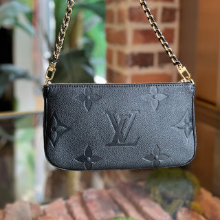 LOUIS VUITTON Multi Pochette Accessoires Black Empriente Monogram Crossbody