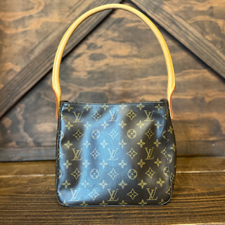 LOUIS VUITTON Looping MM Monogram Canvas Vintage Shoulder Bag