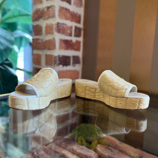 VALENTINO White Leather Espadrilles SZ 39 (US 9)