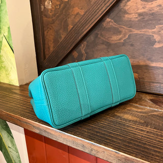 HERMES Garden Party 30 Vert Verone Negonda Leather Tote