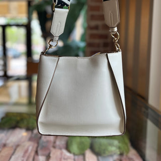 STELLA MCCARTNEY Logo Crossbody Smooth Alter Mat Vegan Leather Perforated Crossbody Bag