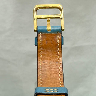 HERMES HH1.201  Blue Gold Plated H Quartz Ladies Watch