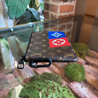 LOUIS VUITTON Monogram Logo Story Zipped Pouch