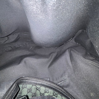 GUCCI GG Green Canvas Hobo